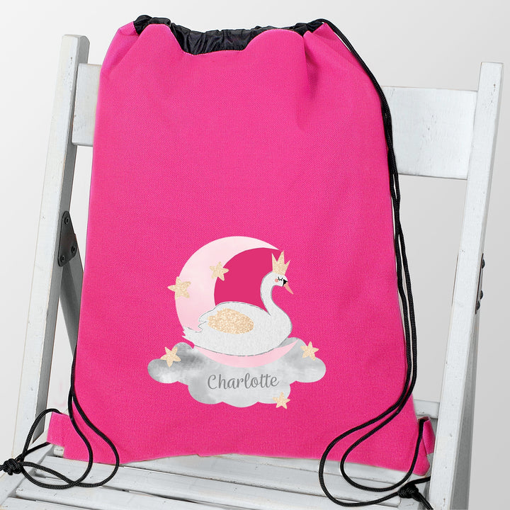 Personalised Swan Lake Swim & Kit Bag - part of the Gifts Finder Personalised Kit Bags collection