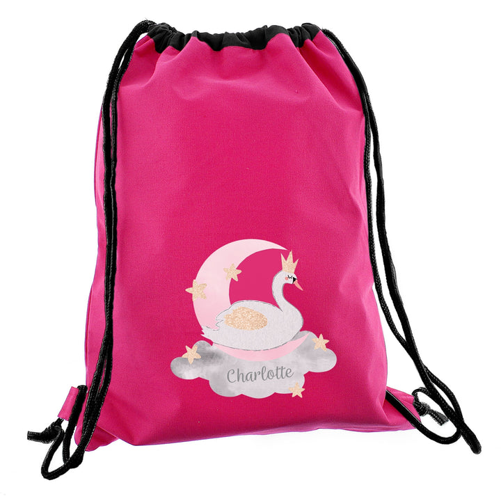 Personalised Swan Lake Swim & Kit Bag - part of the Gifts Finder Personalised Kit Bags collection