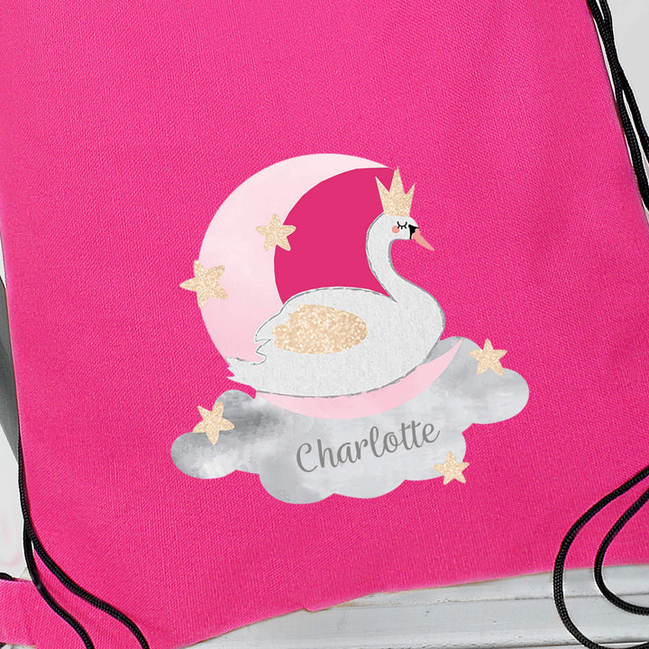 Personalised Swan Lake Swim & Kit Bag - part of the Gifts Finder Personalised Kit Bags collection