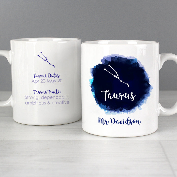 Personalised Taurus Zodiac Star Sign Mug (April 20th - May 20th) in gift category 