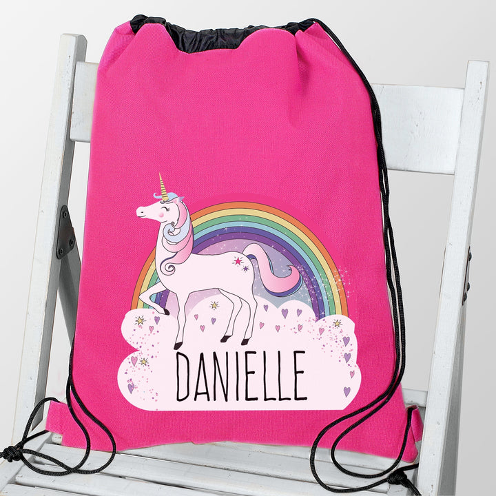 Personalised Unicorn Swim & Kit Bag in gift category 