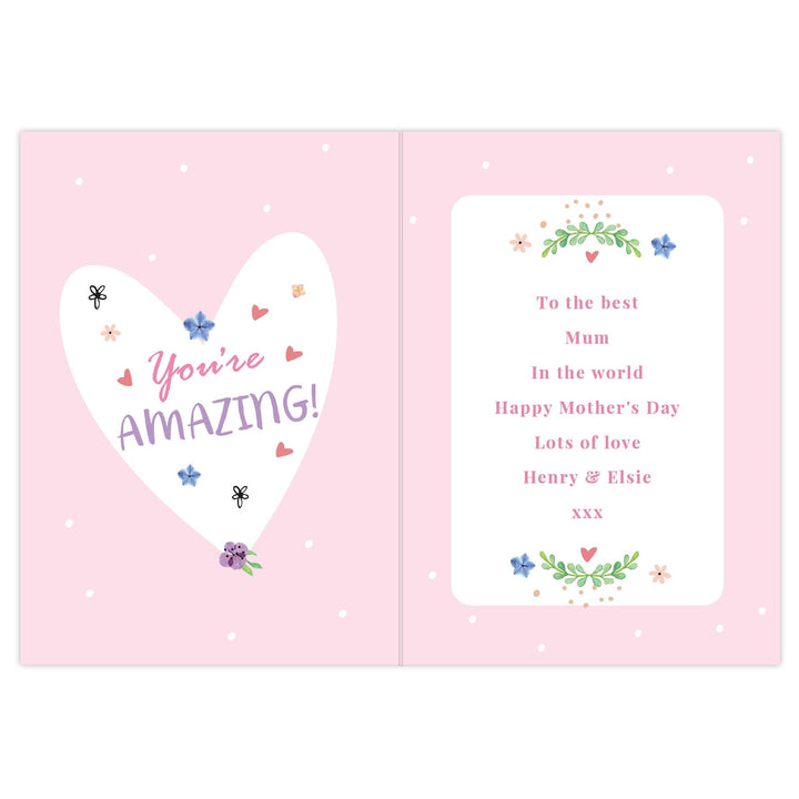 Personalised You Are Blooming Amazing Card in gift category 