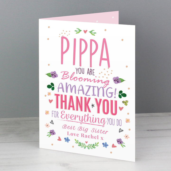 Personalised You Are Blooming Amazing Card in gift category 