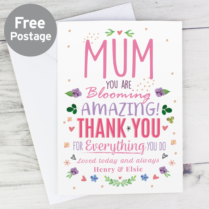 Personalised You Are Blooming Amazing Card in gift category 