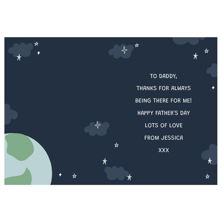 Personalised You Mean The World To Me Card in gift category 