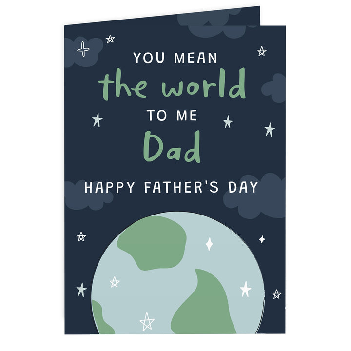 Personalised You Mean The World To Me Card in gift category 