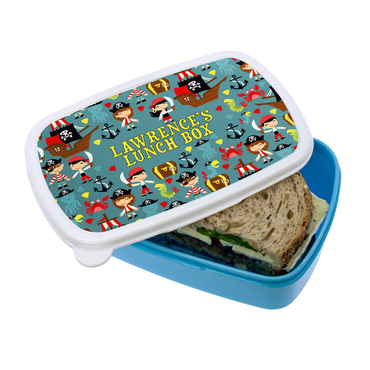 Playful Pirates Lunch Box in gift category Personalised Children's Lunch Boxes