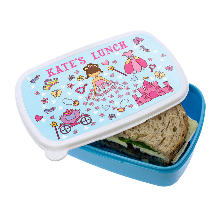 Pretty Princess Lunch Box in gift category Personalised Children's Lunch Boxes