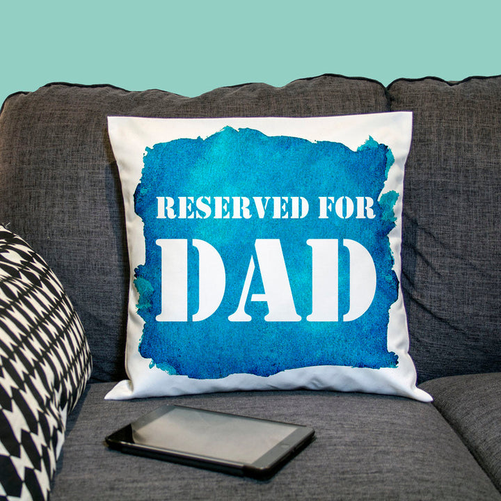 Reserved For... Watercolour Cushion Cover in gift category Personalised Cushion Covers