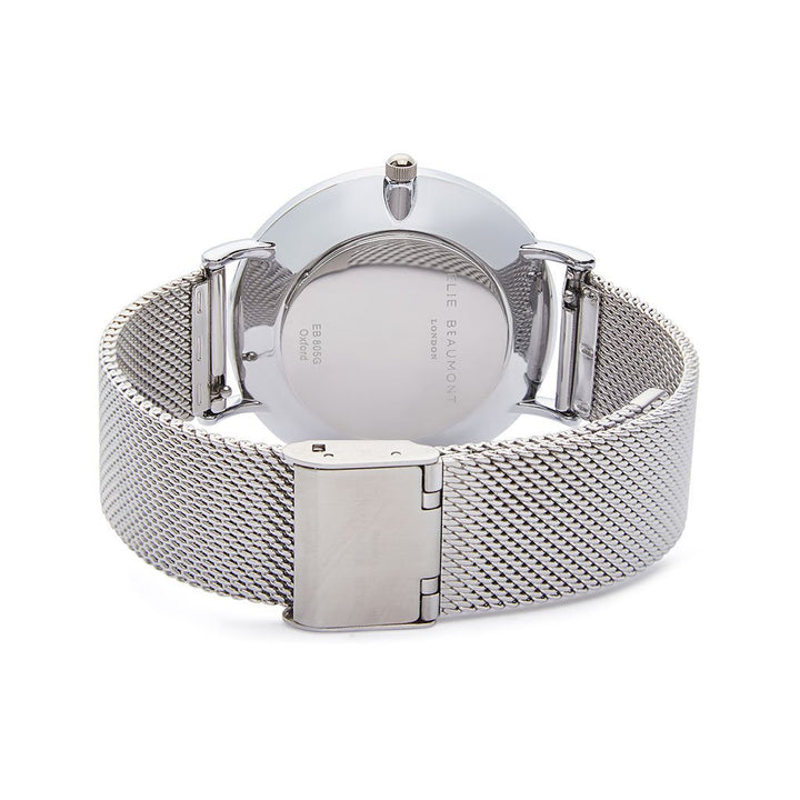 Own Handwriting Elie Beaumont of London Mesh Strap White Dial Ladies Watch - Wear We Met