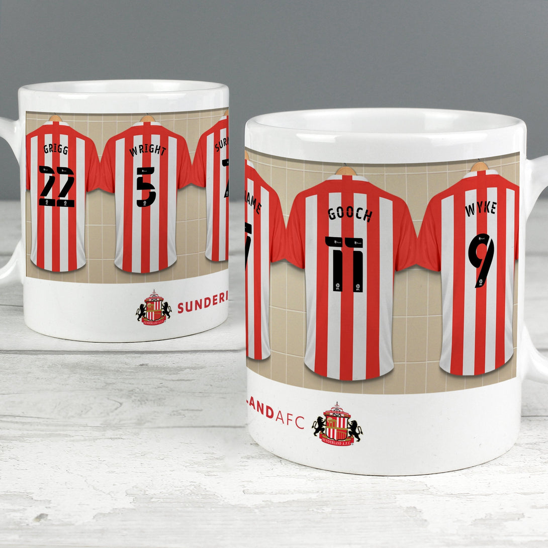 Personalised Sunderland Athletic Fotball Club Dressing Room Mug - part of the Gifts Finder Personalised Mugs collection