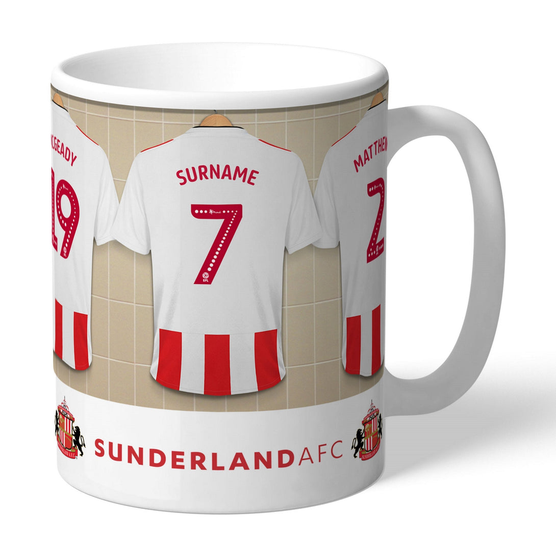 Personalised Sunderland Athletic Fotball Club Dressing Room Mug - part of the Gifts Finder Personalised Mugs collection