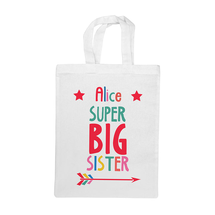Personalised Big Sister Mini Tote Bag