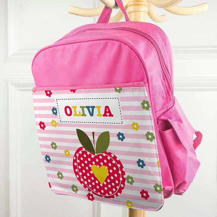 Personalised Girl's Pink Mini Rucksack