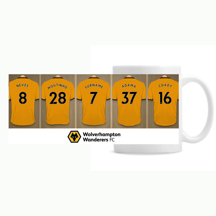 Wolverhampton Football Club Dressing Room Mug - part of the Personalised Mugs collection