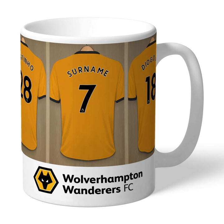 Wolverhampton Football Club Dressing Room Mug - part of the Personalised Mugs collection