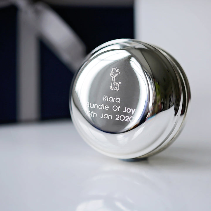 Silver Plated Engraved YoYo - 