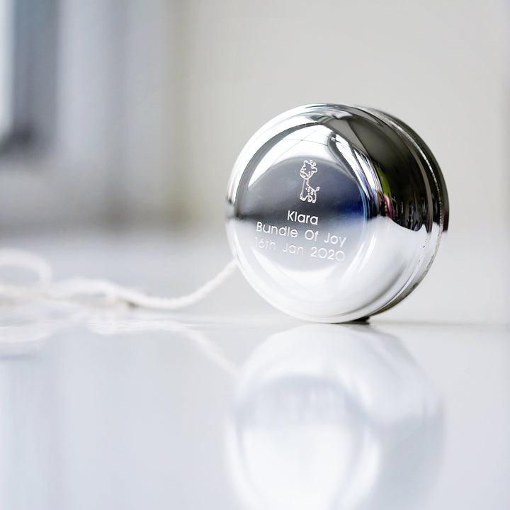 Silver Plated Engraved YoYo - 