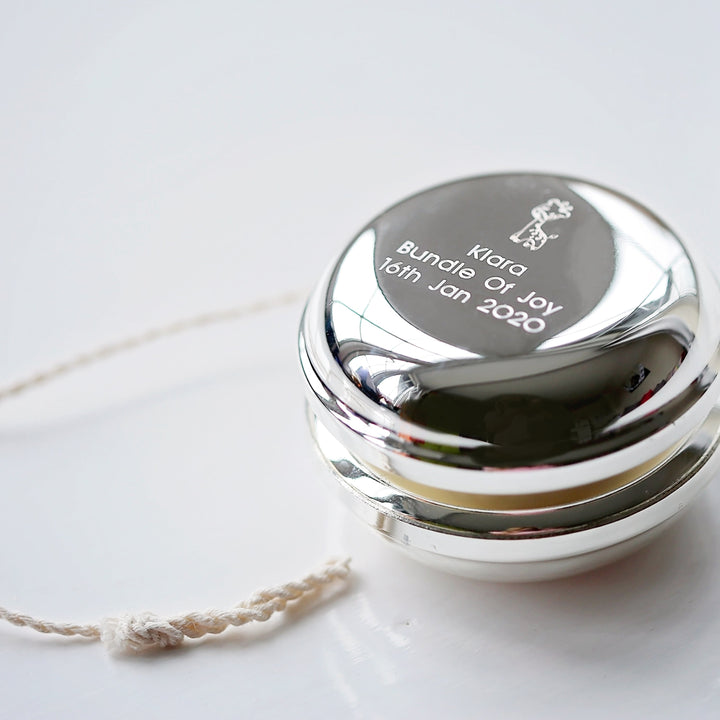 Silver Plated Engraved YoYo - 