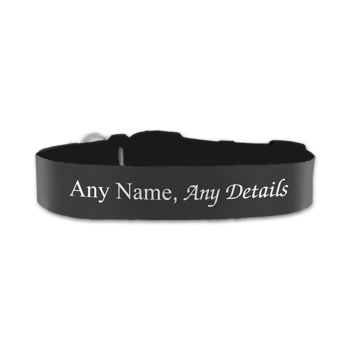 Personalised Small Dog Collar with Black Background Image 2