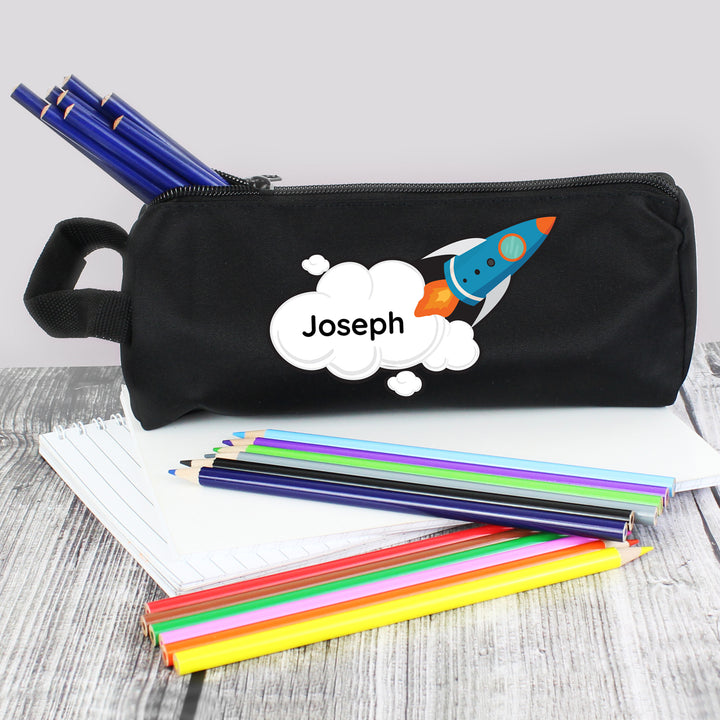 Personalised Space Rocket Pencil Case in gift category Stationery & Pens