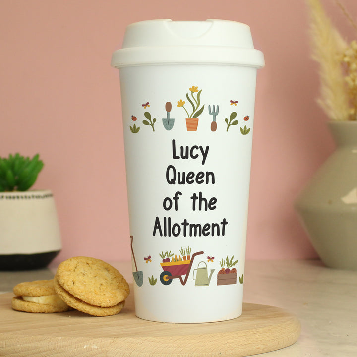 Buy Personalised Gardening Travel Mug available now at www.giftsfinder.co.uk