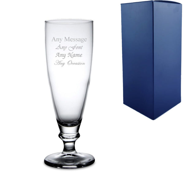 Engraved 13.5oz Harmony Beer Glass With Gift Box