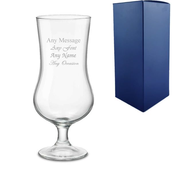 Engraved 16oz Large Stemmed Tulip Glass With Gift Box