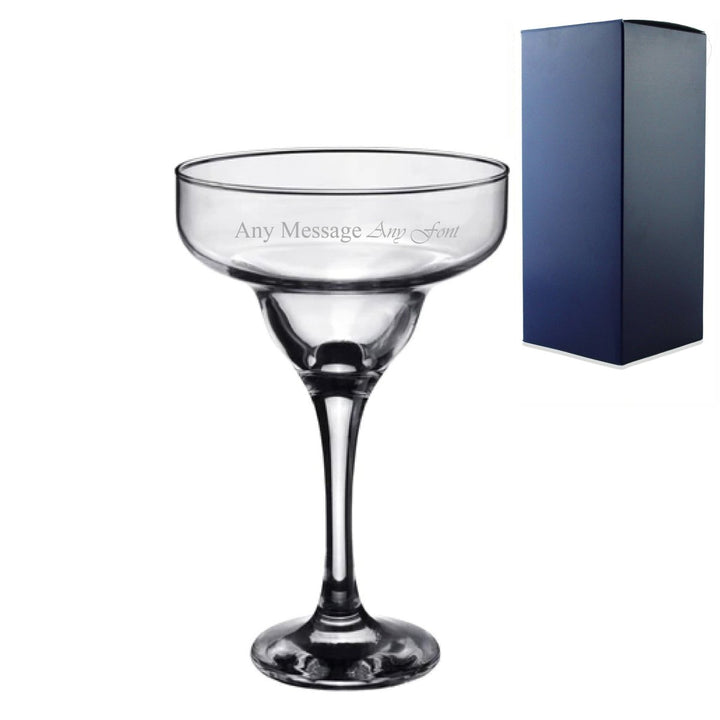 Engraved 295ml Margarita Cocktail Glass with Gift Box