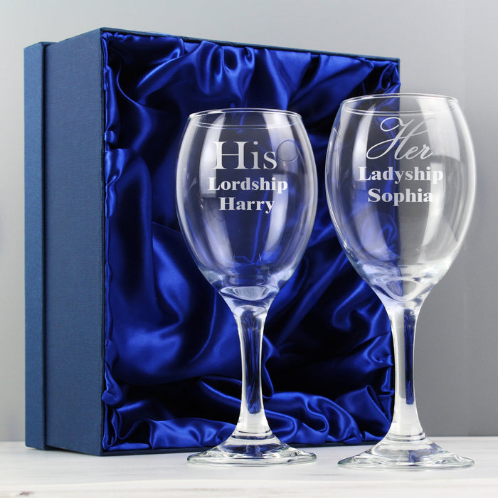 3 x Personalised Wine Glasses 360ml Engraved Glass Wedding Gift Bridesmaid  Favor | eBay