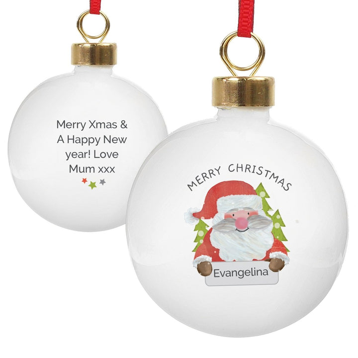 Personalised Santa Claus Bauble in gift category 