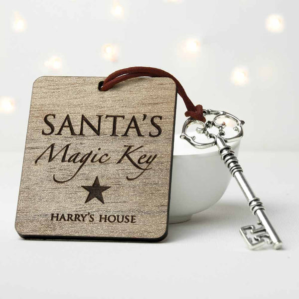 Personalised Santa's Magic Key in gift category Personalised Keyrings