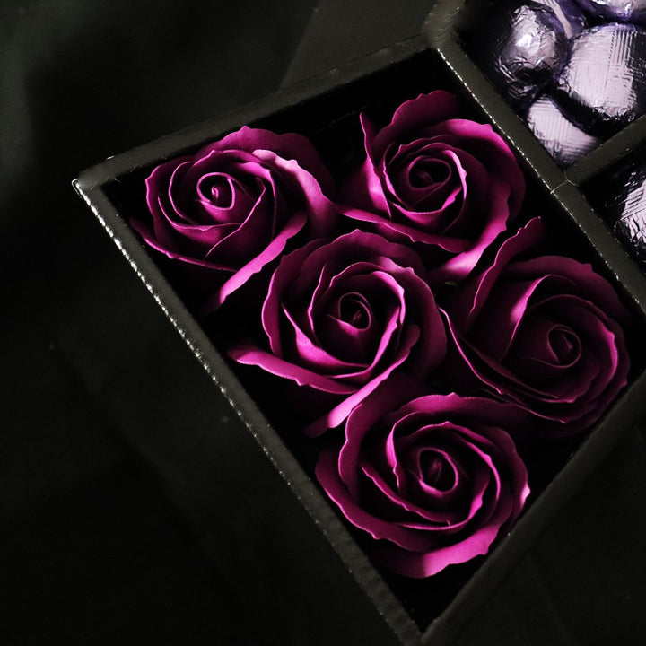 Quality Street Signature Chocolate Bouquet With Purple Roses in gift category 